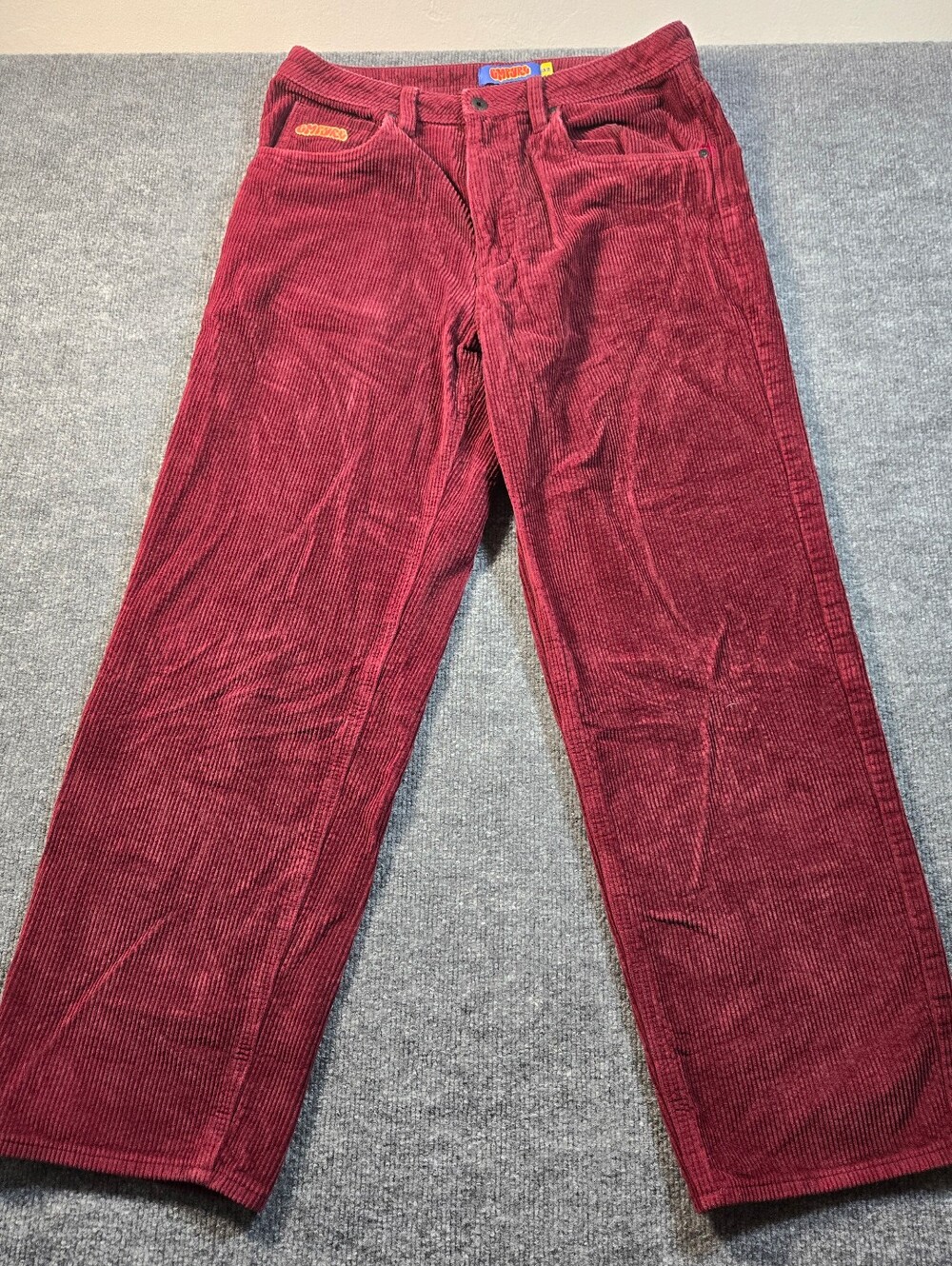 Empyre Burgundy "Relaxed Fit" Corduroy Skate Pants Size 32